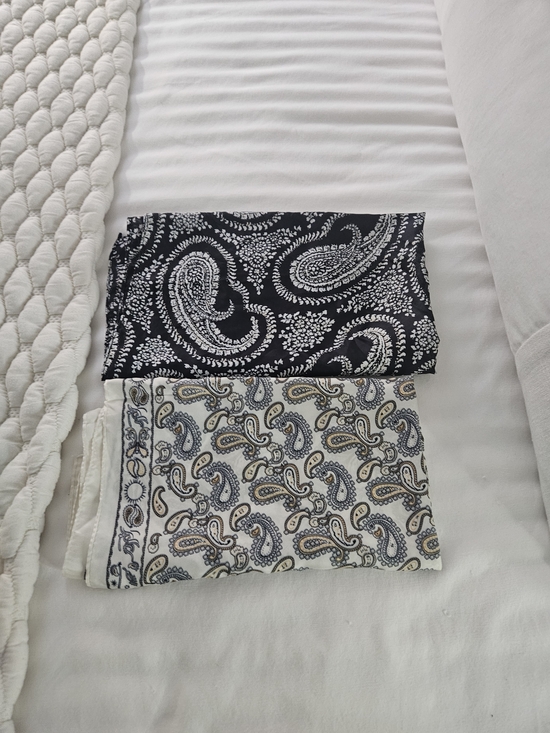Accessories - Paisley Accent Scarves- Unbranded